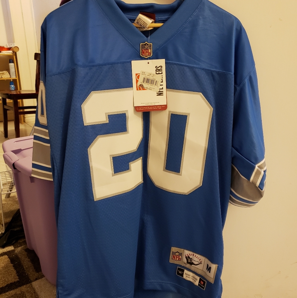 NWT Barry Sanders Reebok Jersey